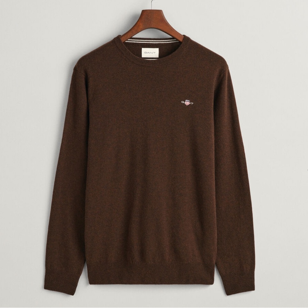 Superfine Lambswool Crew Neck Sweater by GANT